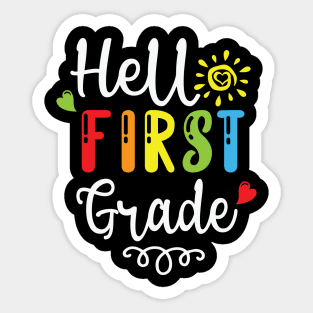 Hello First Grade Back To School Sticker